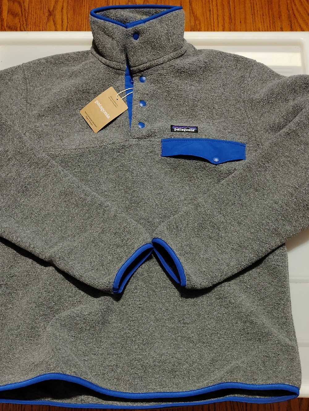 New Patagonia Light Synchilla Snap T Pullover Sweater Jacket Fleece